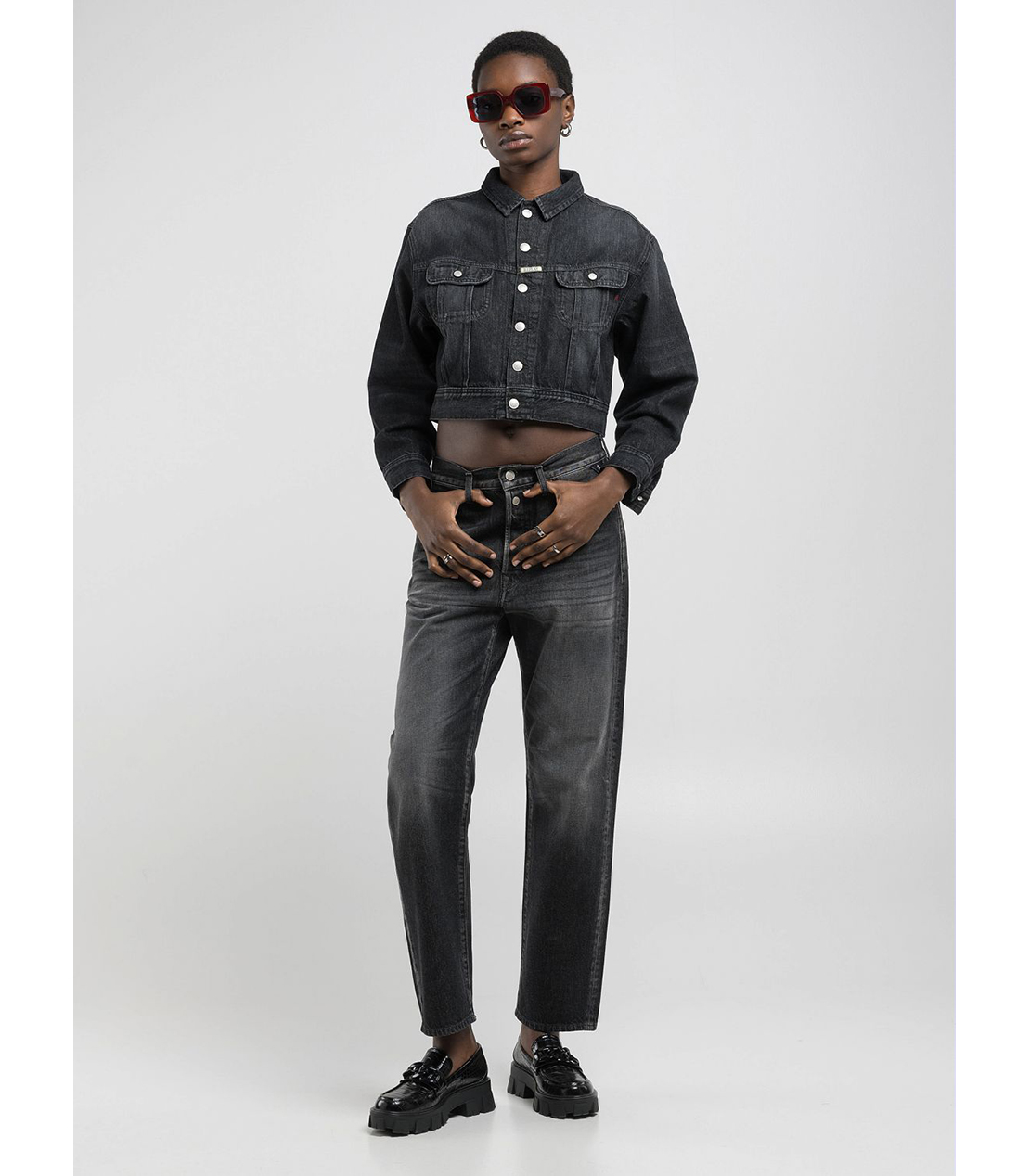 9Z1 ECO PLUS コンフォートストレートフィットデニム 詳細画像 オフブラック 3